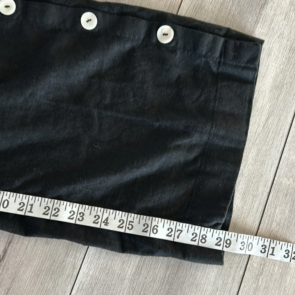 Soft Surroundings black linen blend wide leg pants size small